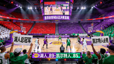 意昂体育NBA总决赛湖人队对阵凯尔特人队直播现场